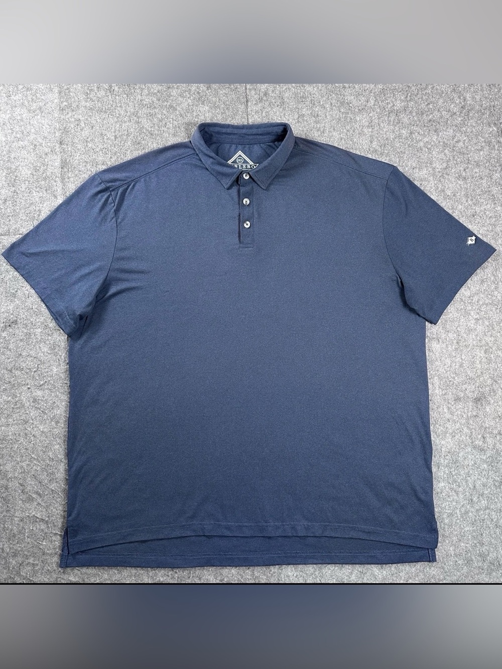 Burlebo mens blue performance polo